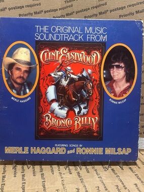 Clint Eastwood Bronco Billy Original Soundtrack Vinyl - Blue Cover
